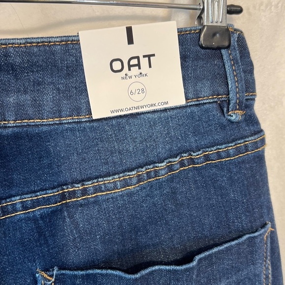 NWT-Oat New York Blue Flare Wide Leg Jeans- SZ 6/28 - Picture 7 of 13